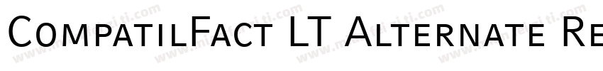 CompatilFact LT Alternate Regular Small Caps字体转换